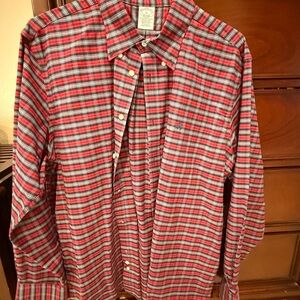 Brooks Brothers Red and Blue Plaid Shirt